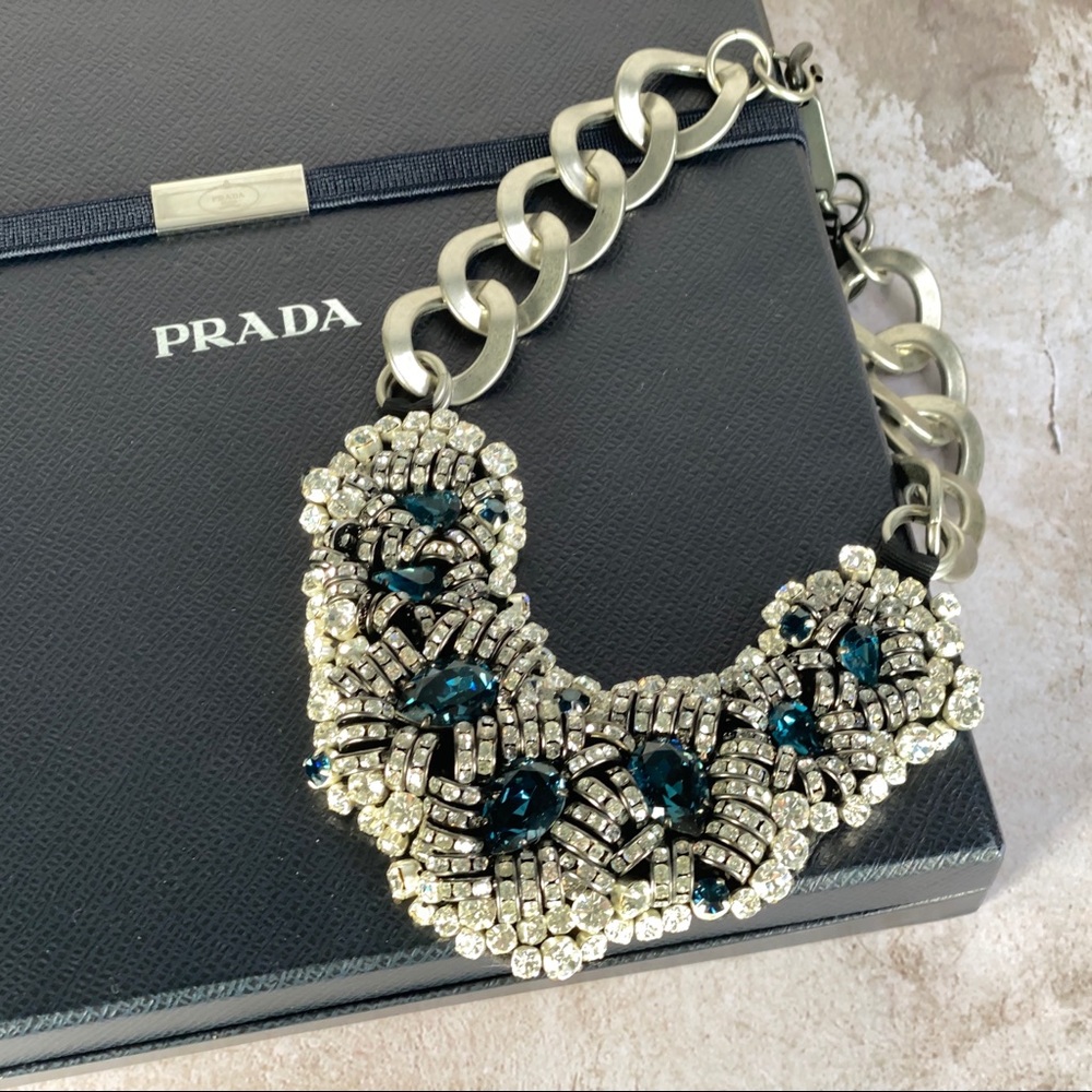 Authentic Prada Crystal Necklace